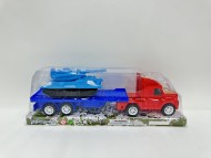 Машинка "Автовоз" танк в комплекте, п/к 36*9*14 см